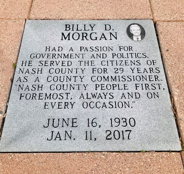 Billy Morgan Plaque